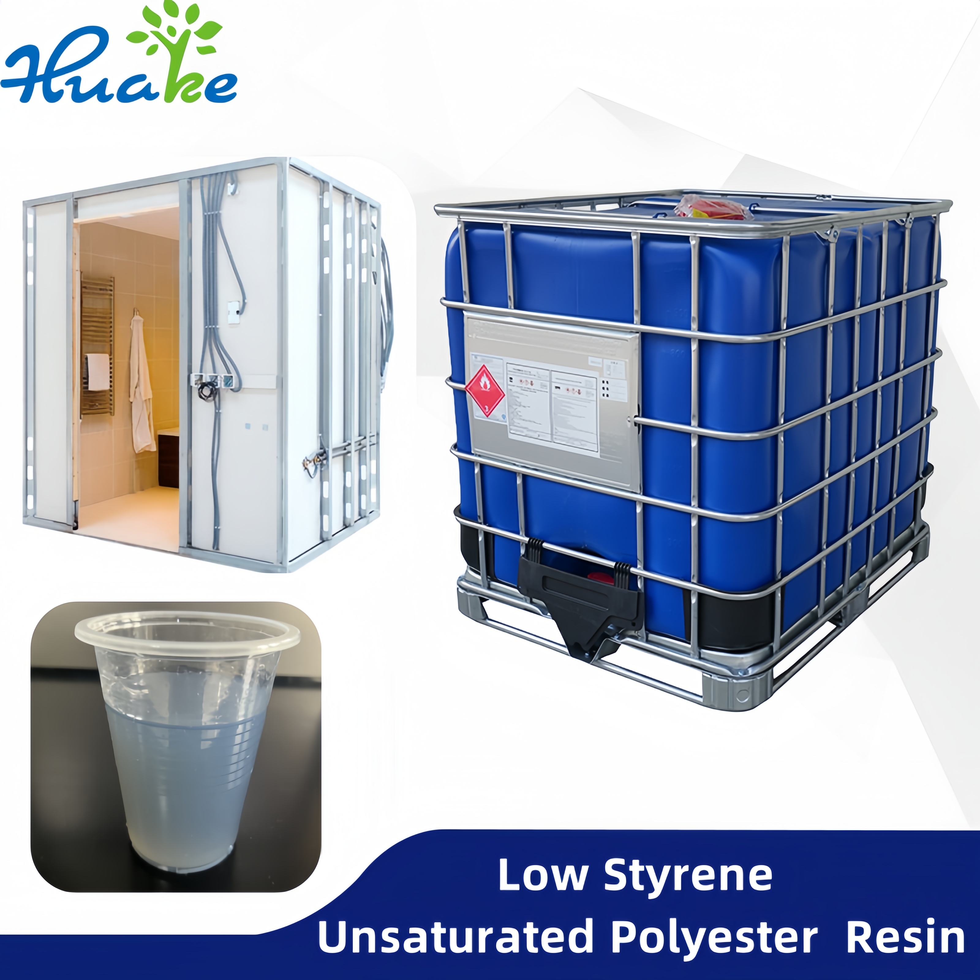 Low Styrene Emission Unsaturated Polyester Resin for FRP Reinforcement Layer HS-1102GH (LS) 